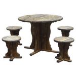 Комплект деревянной мебели для беседки «Магнолия» под старину